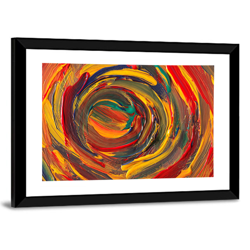 Colorful Spiral Abstract Wall Art