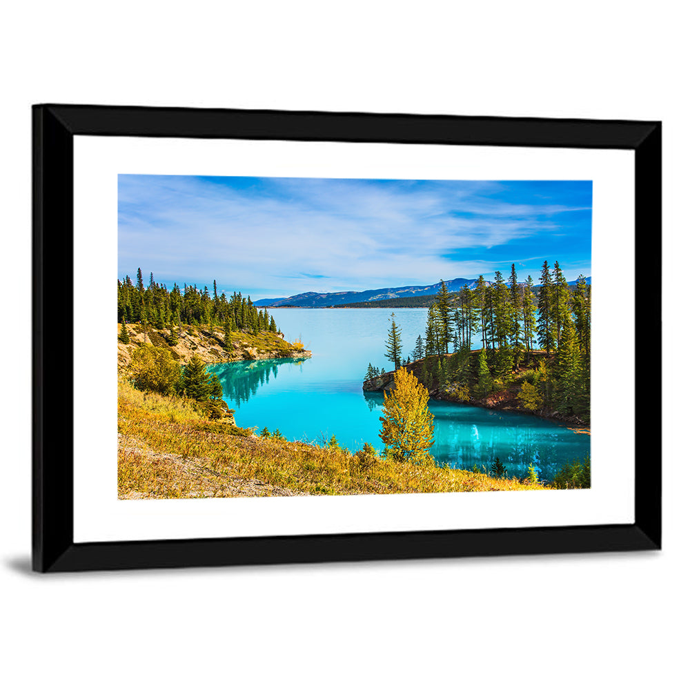 Abraham Lake Autumn Landscape Wall Art