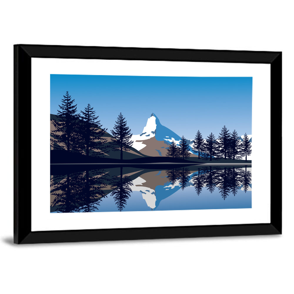Alpine Lake Under the Matterhorn Wall Art