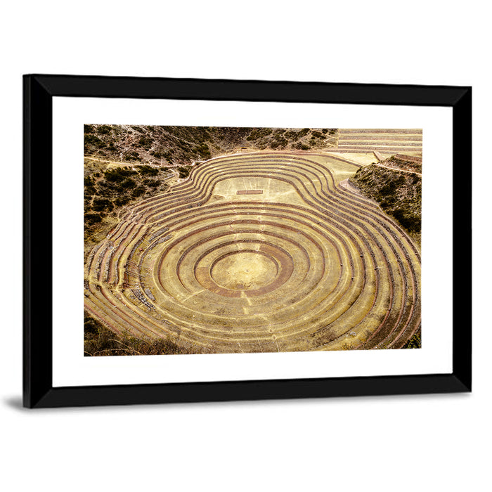 Moray Terraces, Maras Peru Wall Art as a framed print