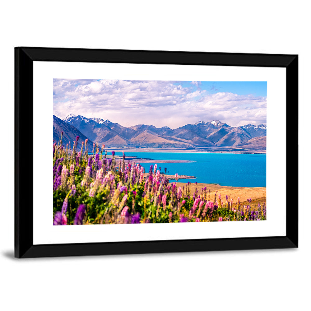 Lake Tekapo Lupine Meadow Wall Art