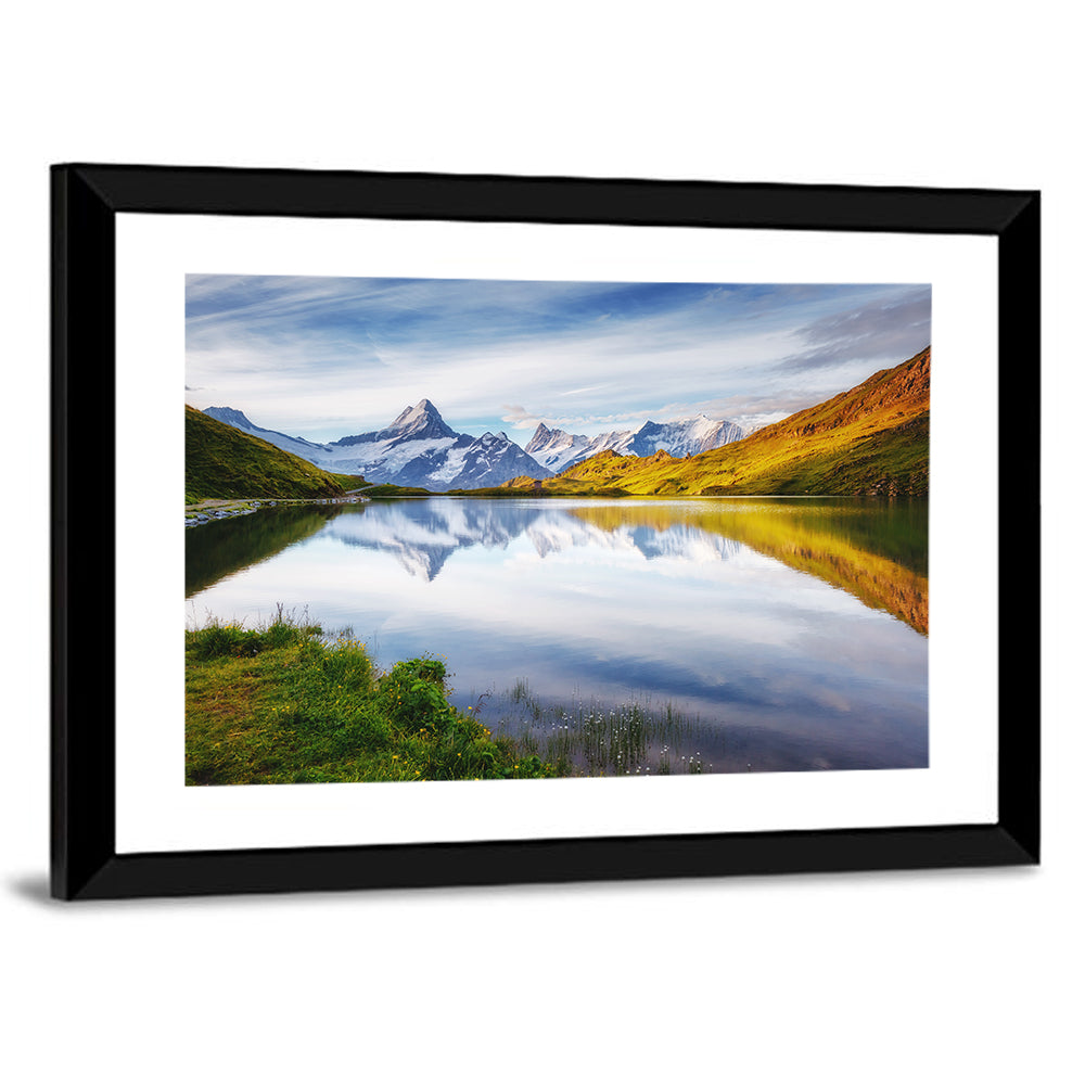 Schreckhorn and Wetterhorn at Bachalpsee Wall Art