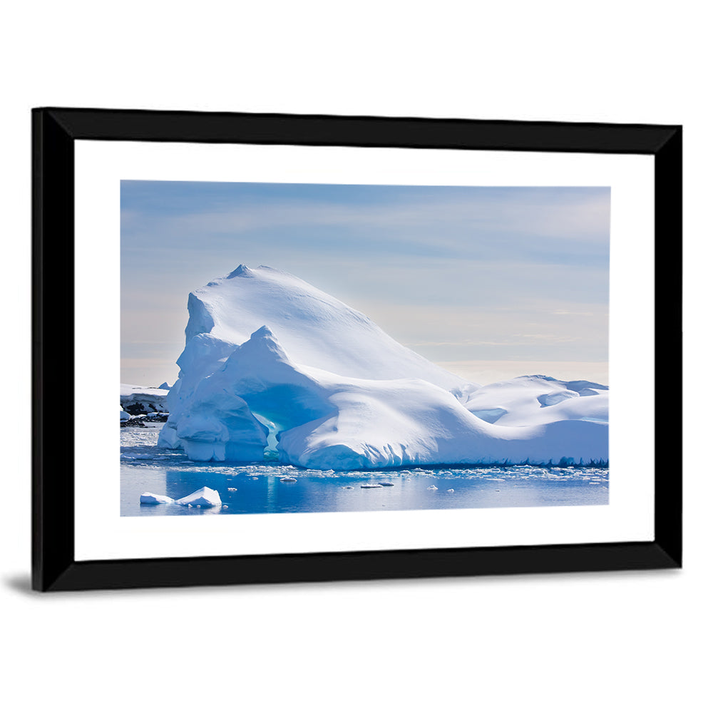 Antarctic Iceberg in Snow Wall Art