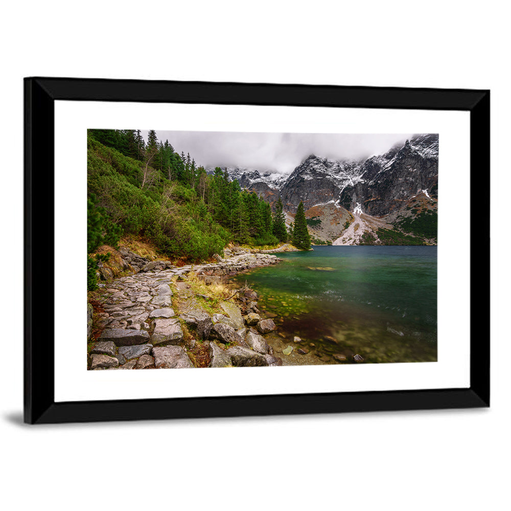 Mountain Lake In High Tatras Slovakia Wall Art