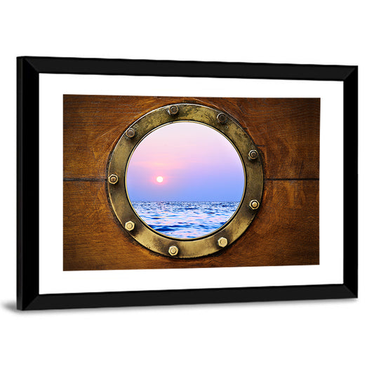 Boat Porthole Close Up Wall Art