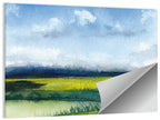 Summer Meadow Watercolor Wall Art