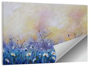 Chamomile Wildflowers Oil Painting Wall Art