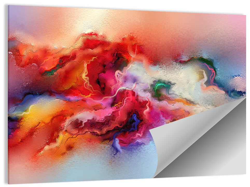 Hand Drawn Brushstroke Nebula Wall Art