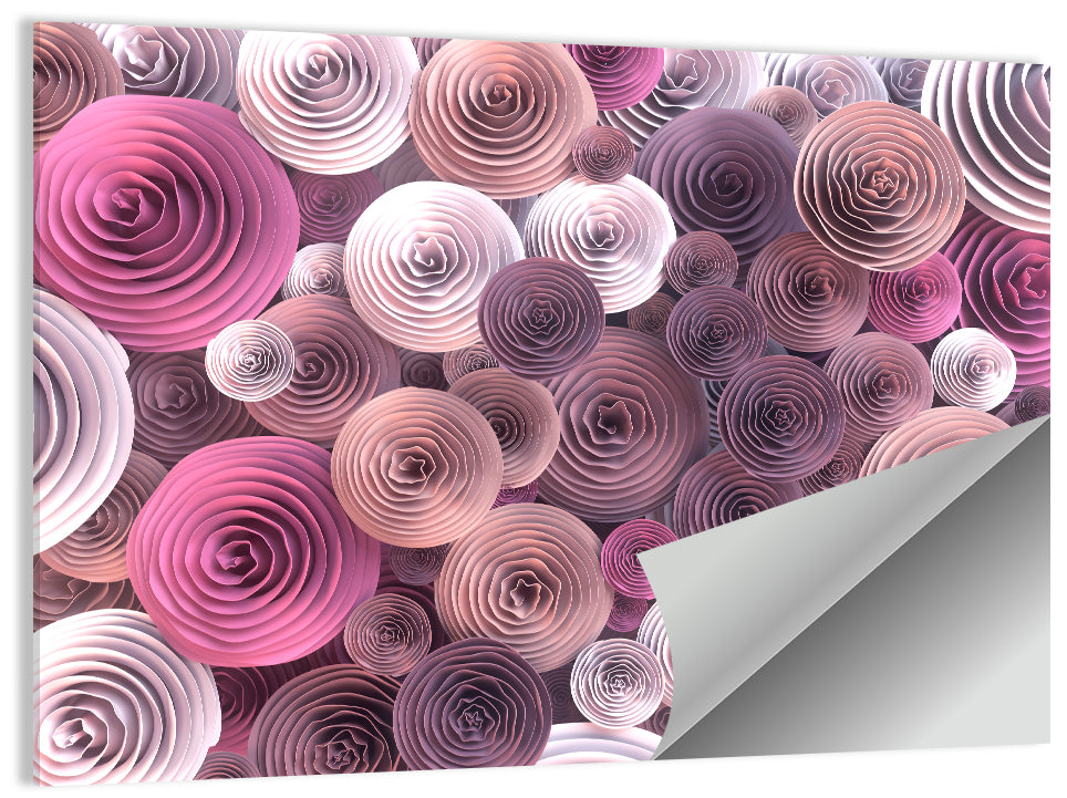 Quilled Paper Roses Wall Art