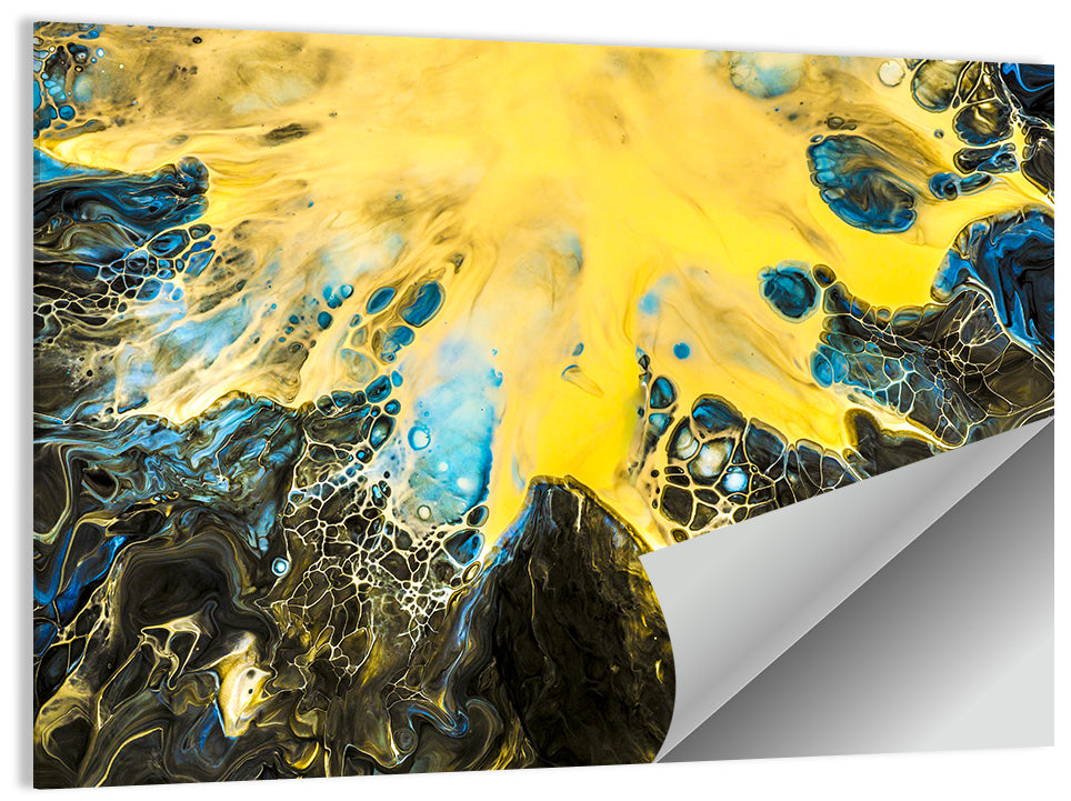Cellular Fluid Burst Wall Art
