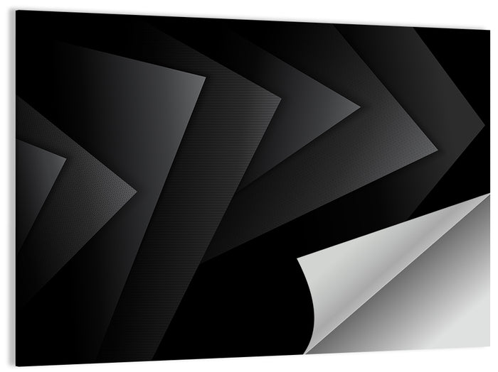 Dark Layered Geometry Wall Art as a poster print