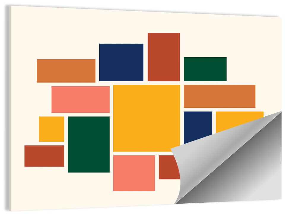 Geometric Mosaic Mood Board Wall Art