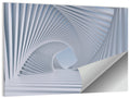 3d White Spiral Tunnel Wall Art