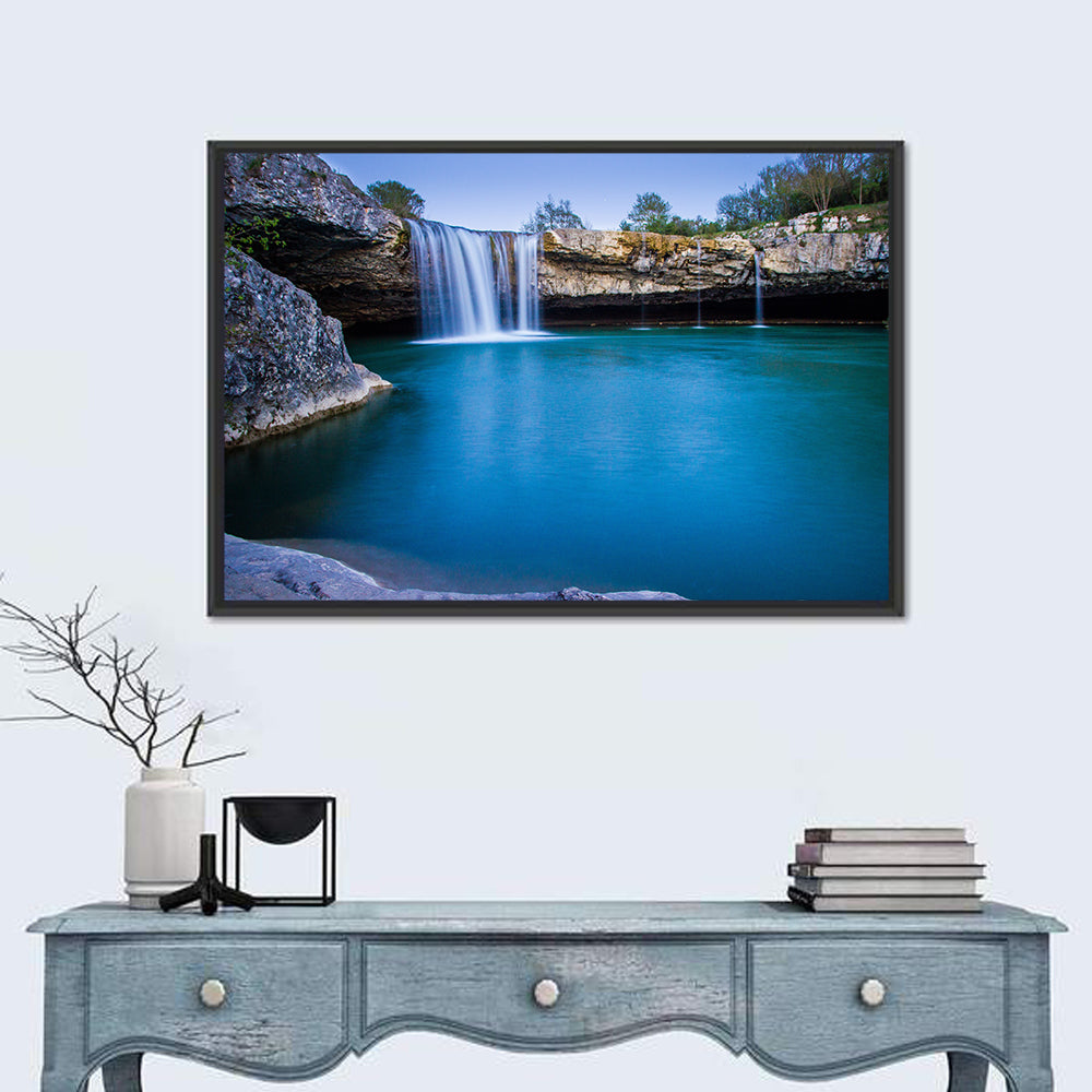 Zarecki Krov Waterfall, Croatia Wall Art in a room, landscape