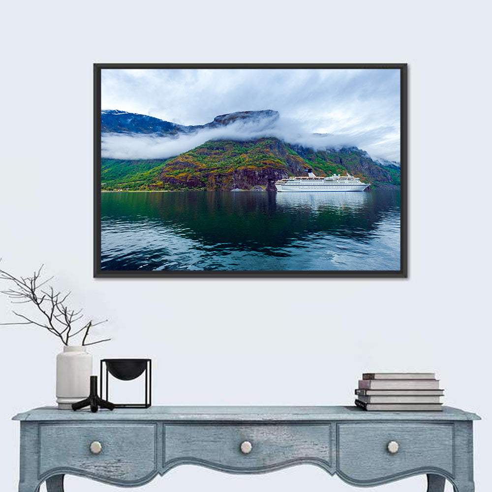 Cruise Liners On Hardanger Fjorden Wall Art