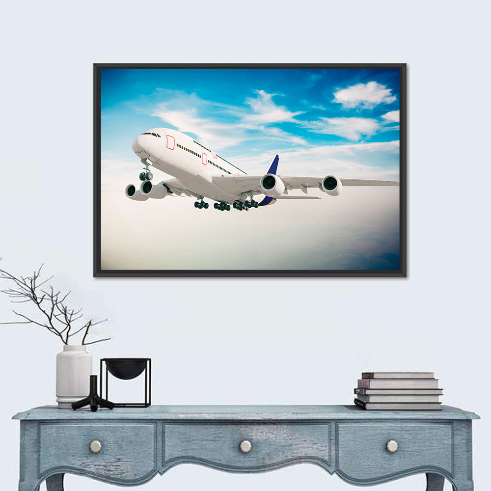 Four-engine Airliner in Flight Wall Art
