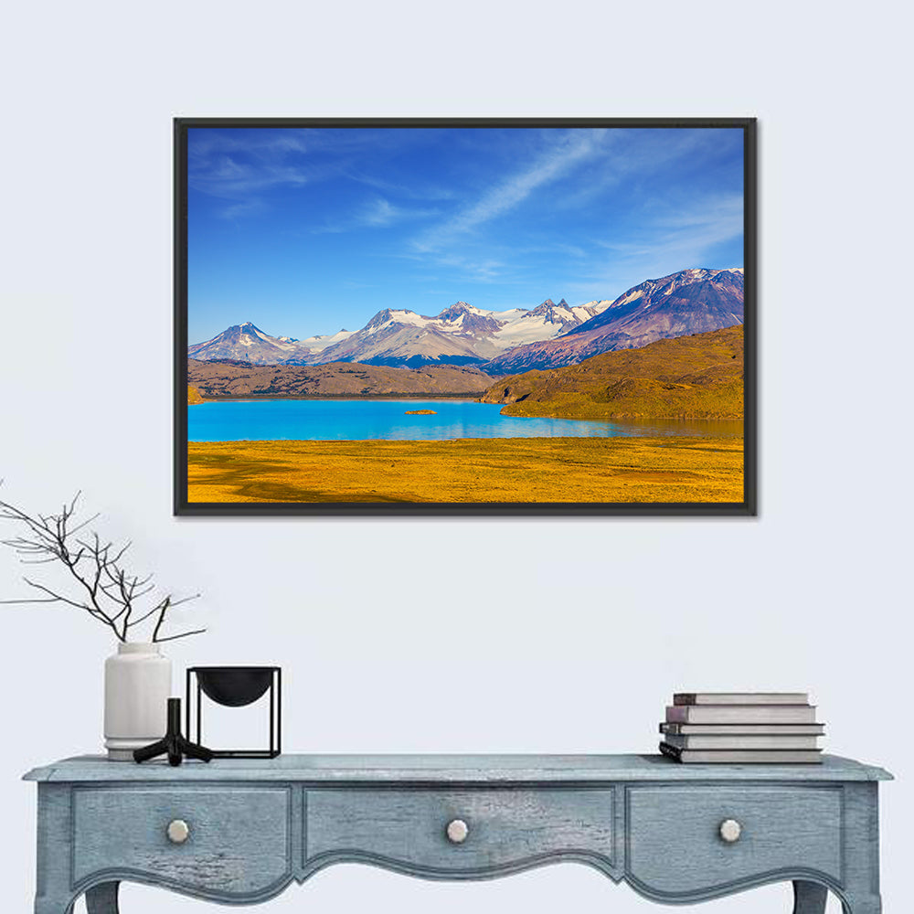 Mirror Lake, Argentina Wall Art in a room, landscape