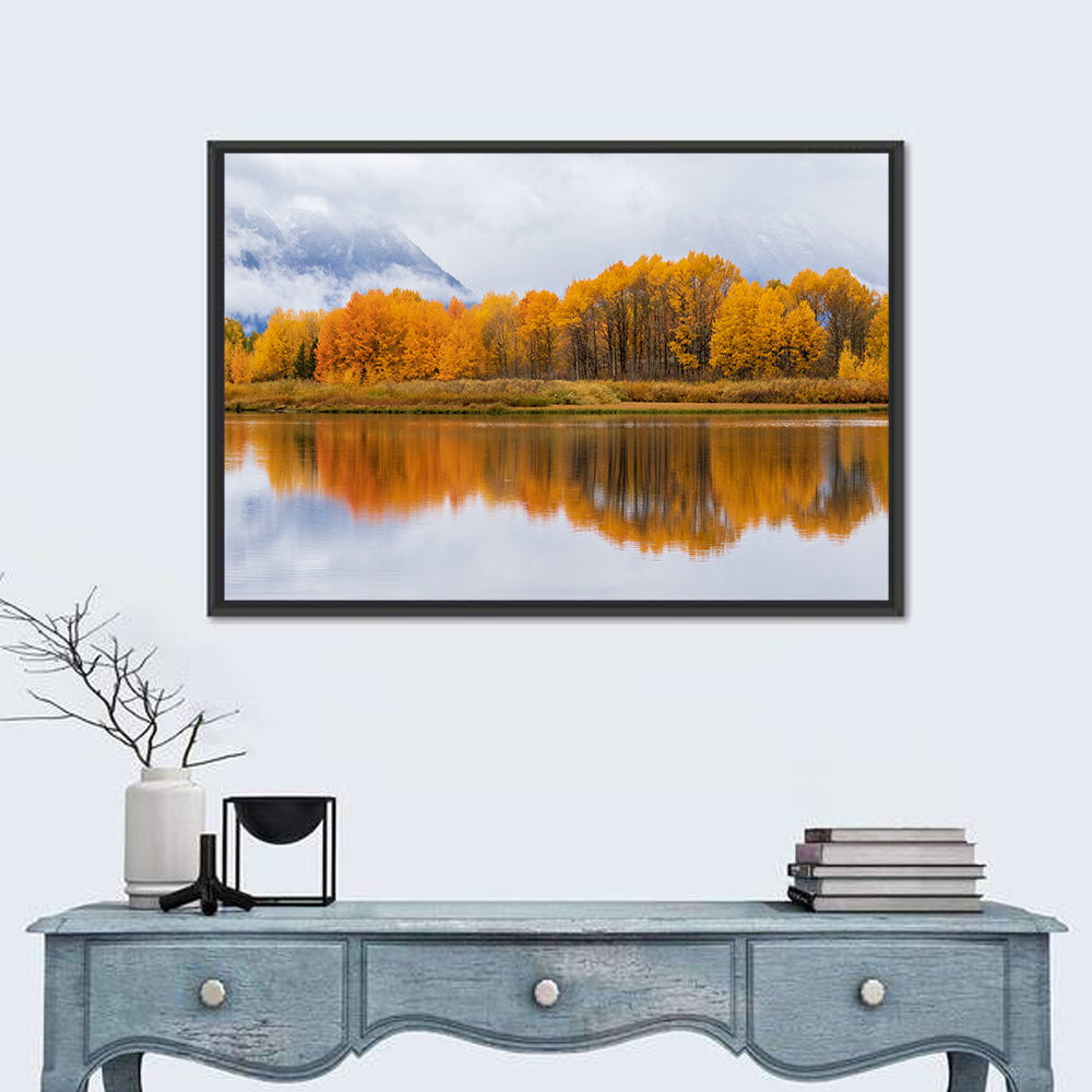 Autumn at Grand Teton Wall Art in a room, landscape