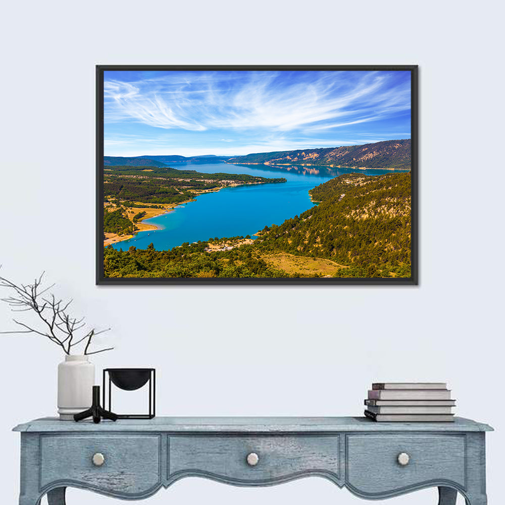 Lac De Sainte-croix, Verdon Gorge Wall Art in a room, landscape