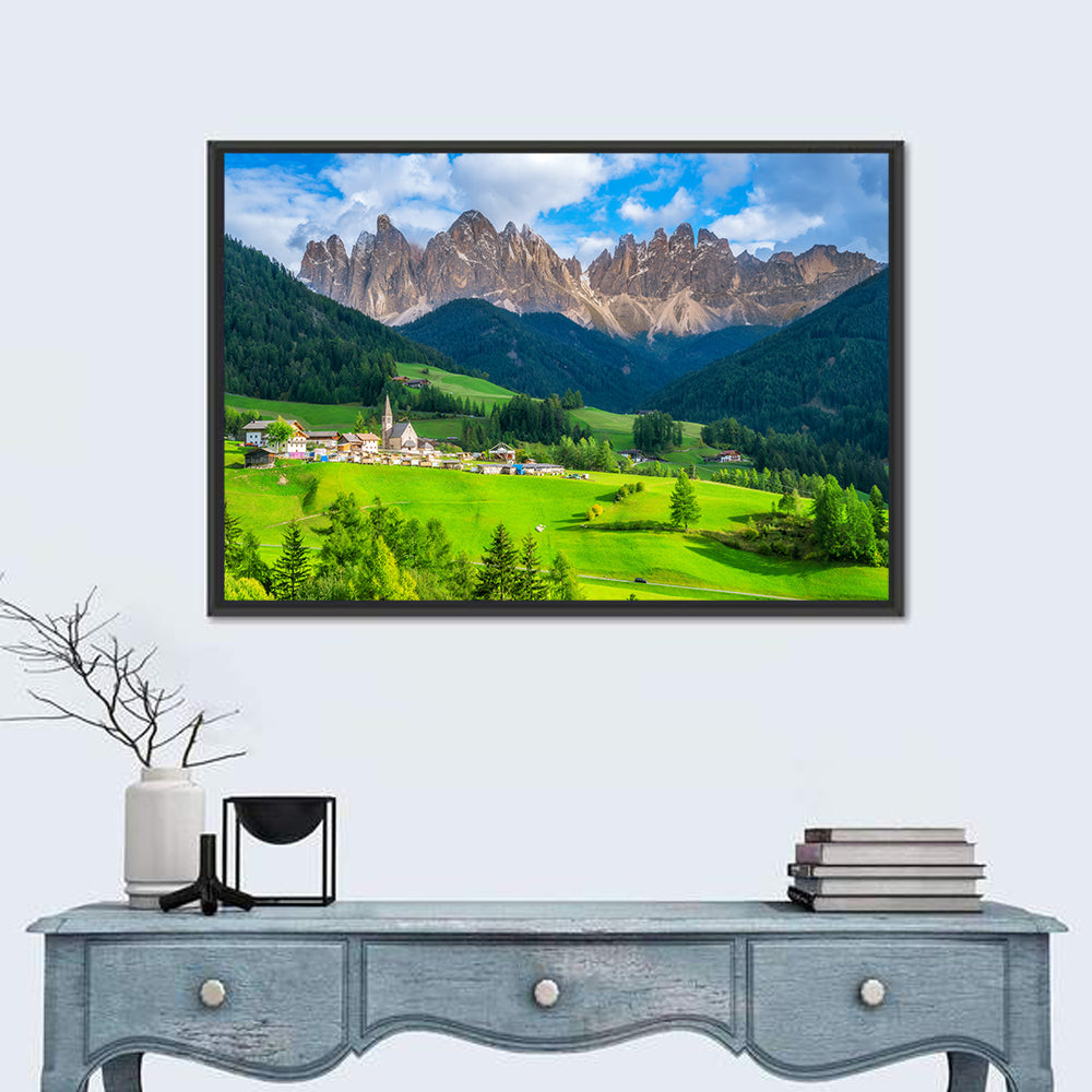 Santa Maddalena Village, Dolomites Wall Art