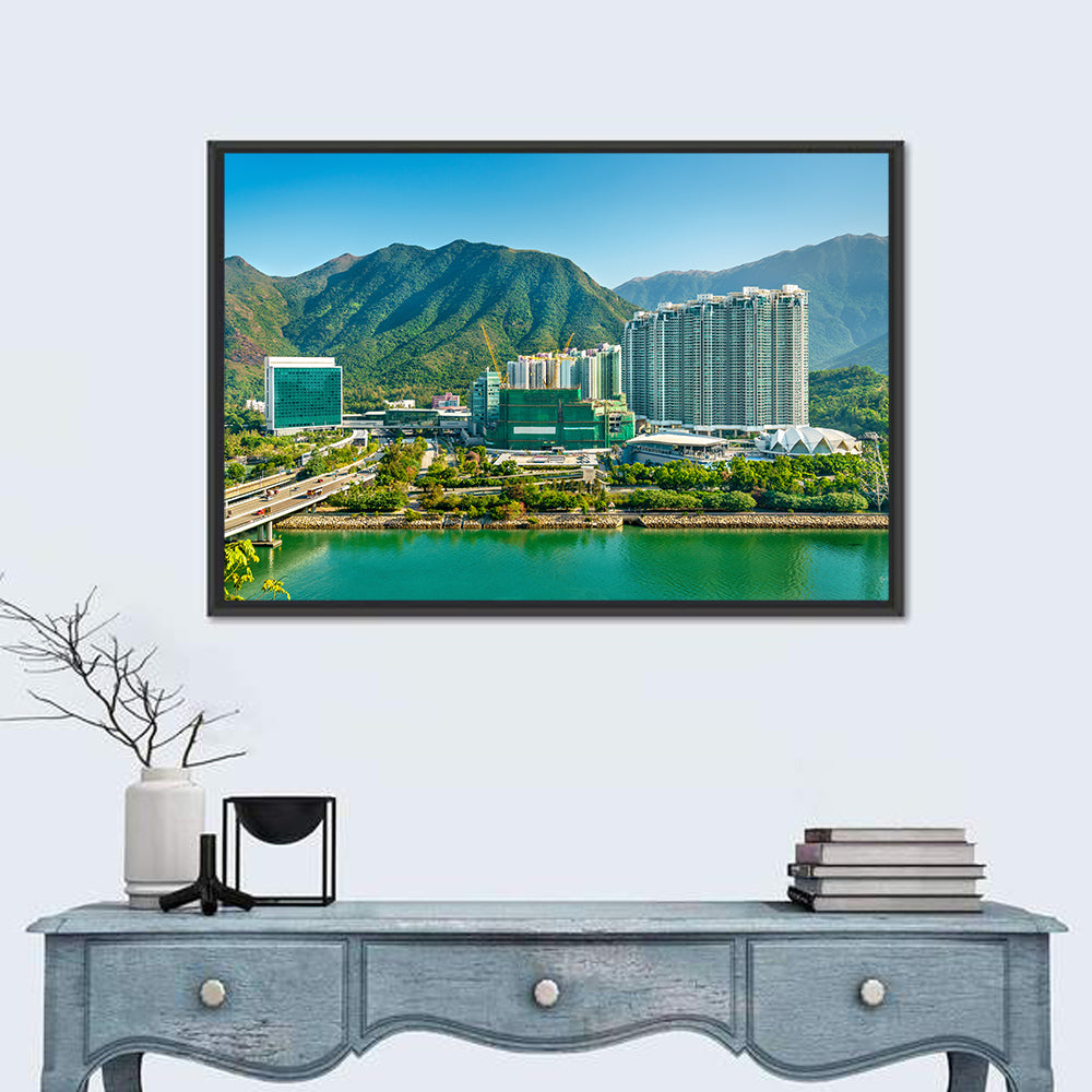 Tung Chung Skyline, Hong Kong Wall Art in a room, landscape