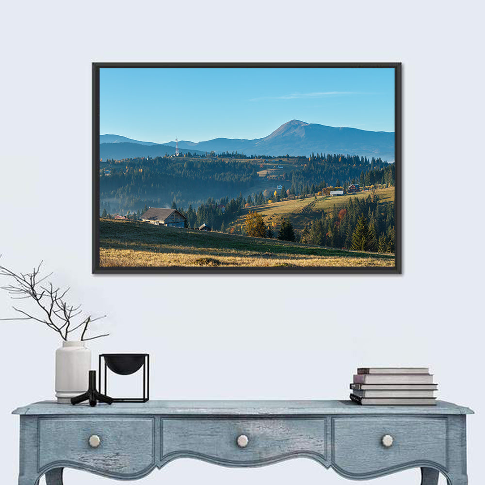 Yablunytsia Village Mountain View Wall Art
