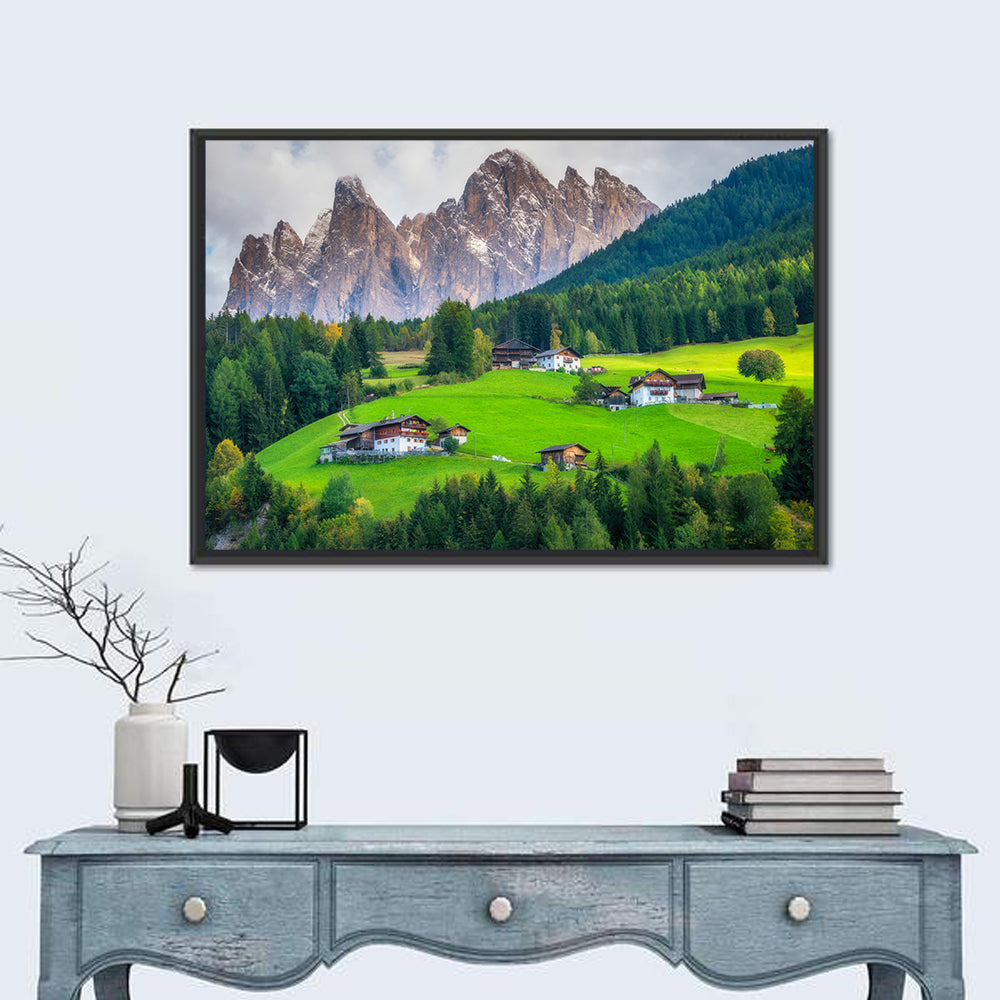 Santa Maddalena Village, Dolomites Wall Art