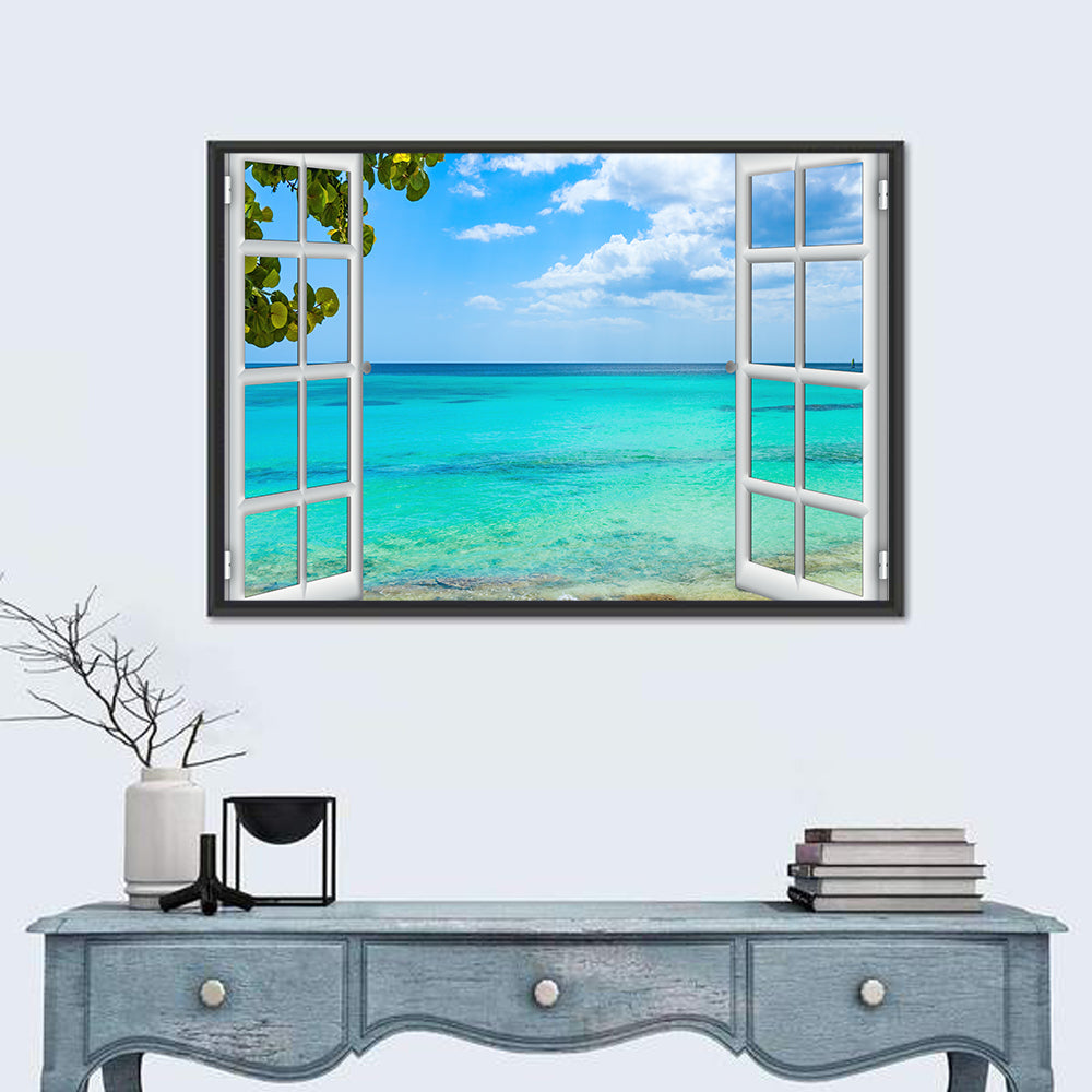 Dominican Republic Window Seascape Wall Art