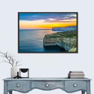 Sunset Over Sanap Cliffs Malta Wall Art