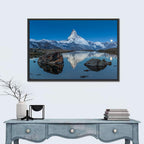 Matterhorn Sunset Over Stelli Lake Wall Art