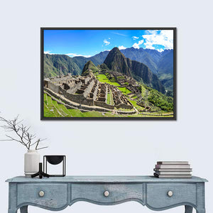 Machu Picchu In Peruvian Andes Mountains Wall Art