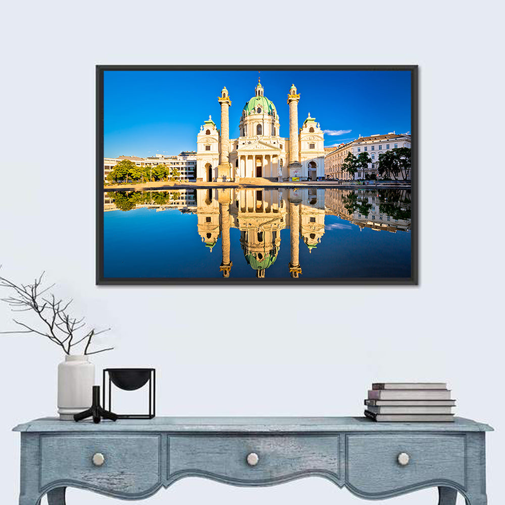 Karlskirche with Reflecting Pool Wall Art