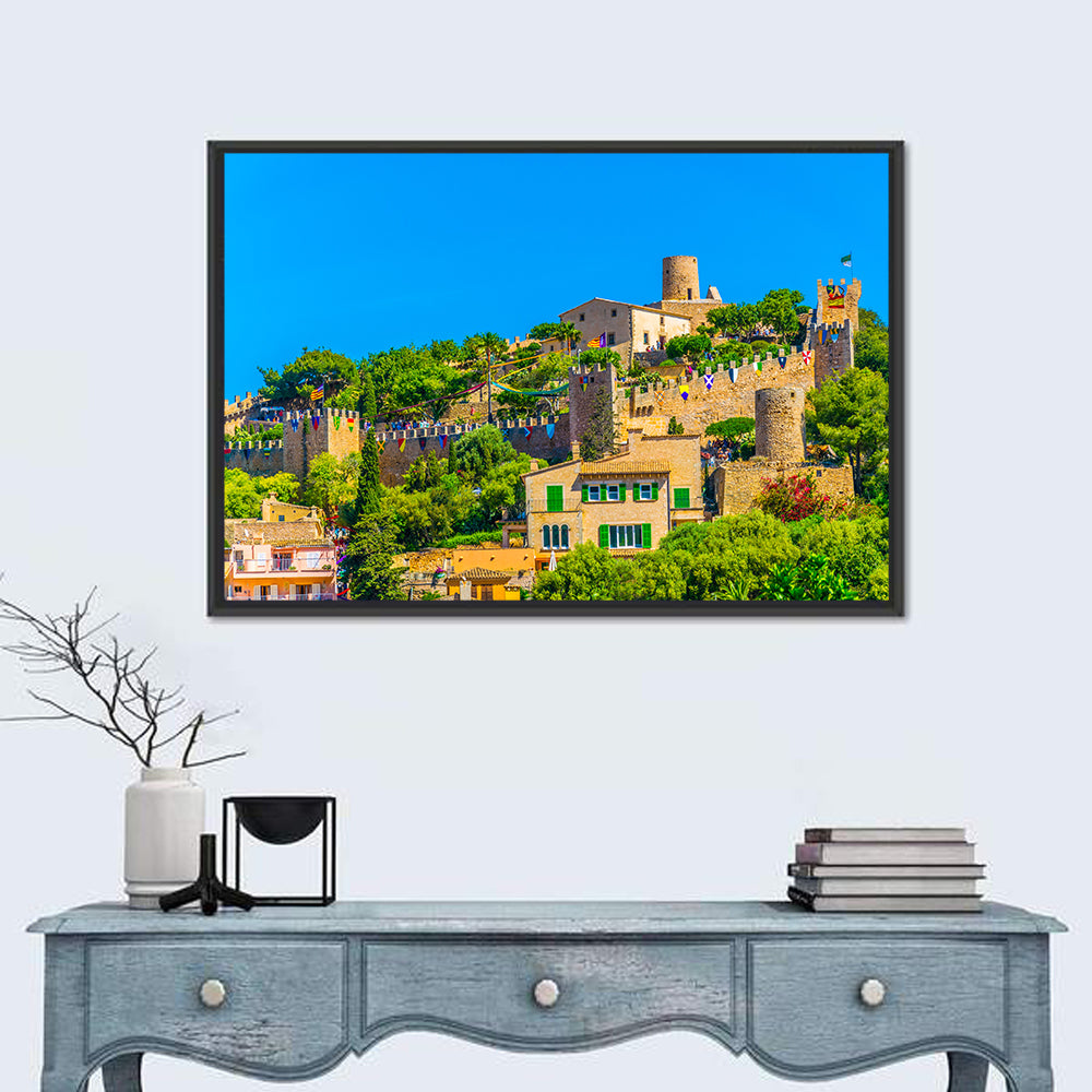 Capdepera Castle Hilltop View Wall Art in a room, landscape