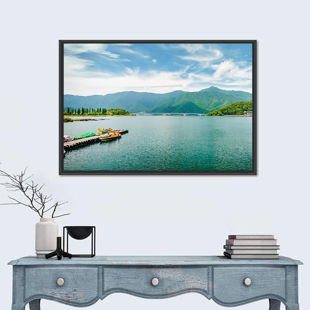 Lake Kawaguchi Mountain View Wall Art