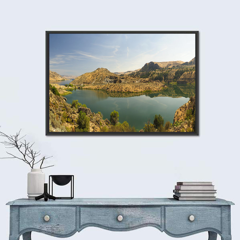 Roosevelt Lake View Wall Art in a room, landscape