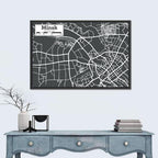 Minsk Hand Drawn Map Wall Art