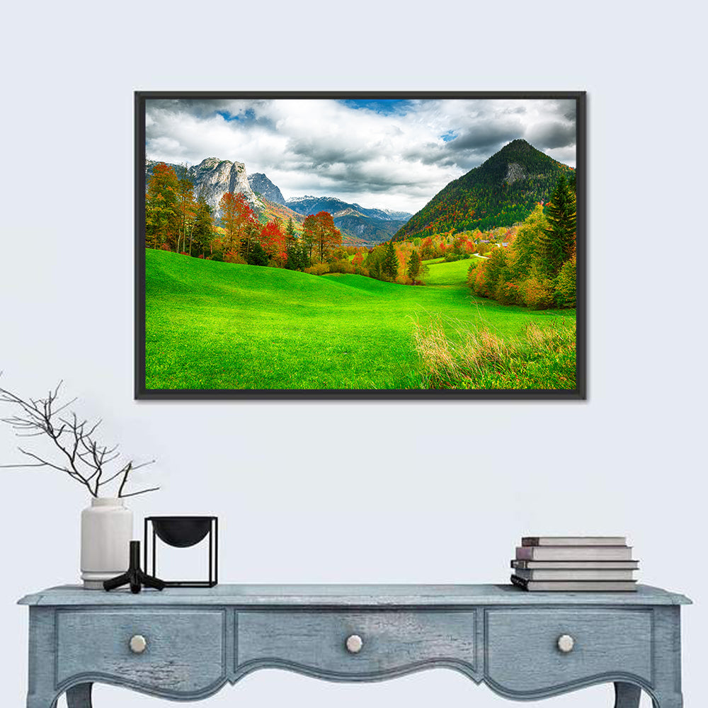 Austrian Alpine Meadow in Autumn Wall Art