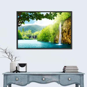 Waterfall In Deep Forest Of Croatia Wall Art