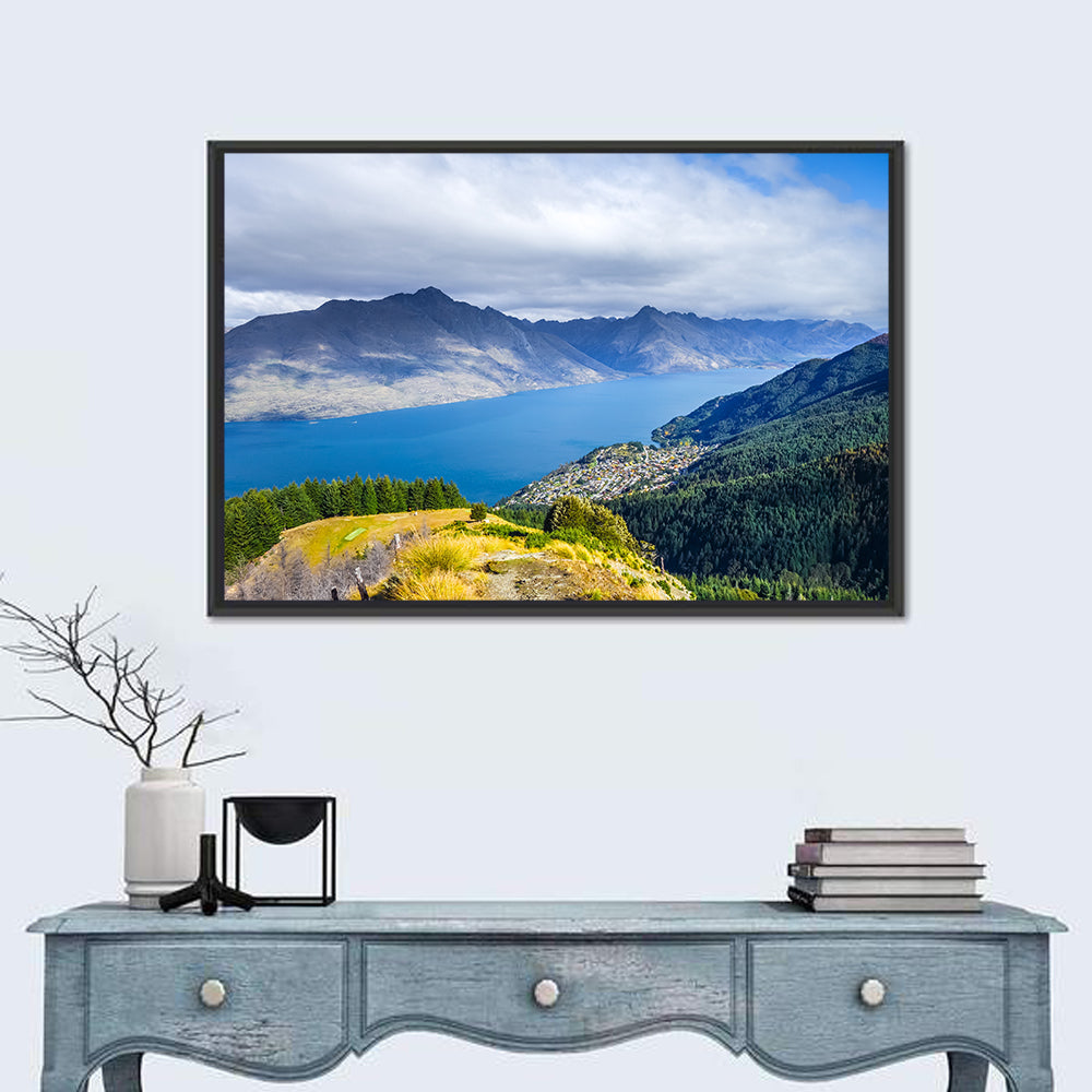 Queenstown Over Lake Wakatipu Wall Art
