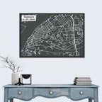 Samara Aerial Map Wall Art