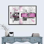 Magenta Orbital Spheres Wall Art