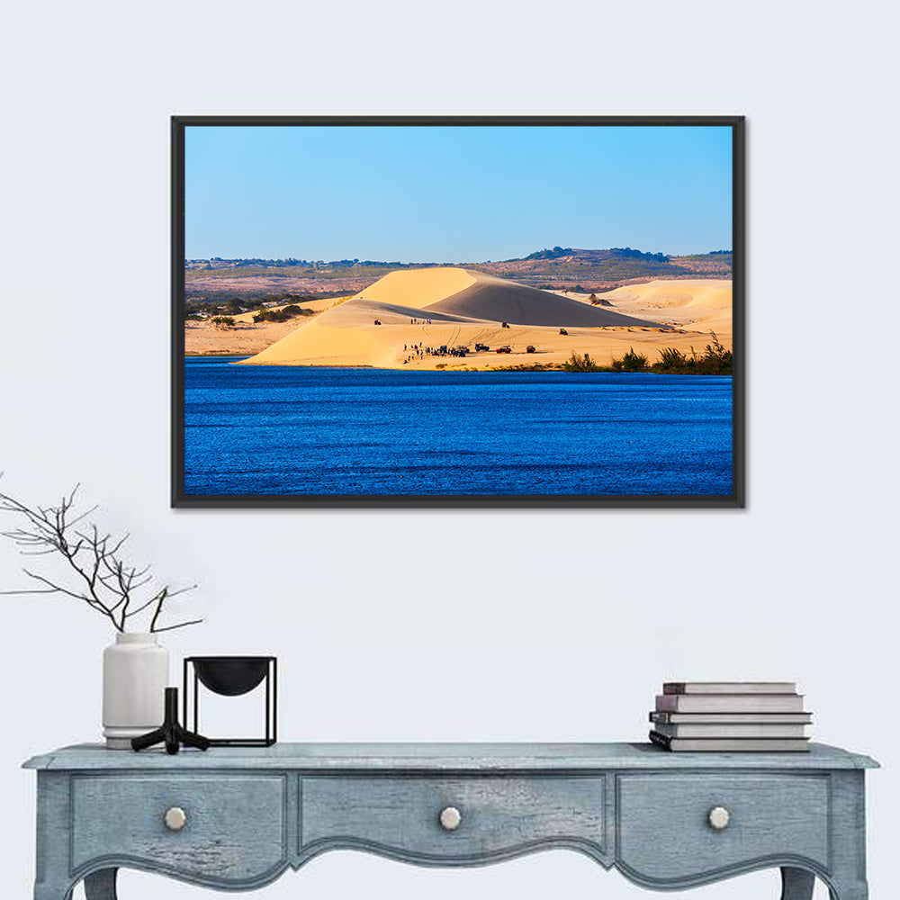 Mui Ne Sand Dunes Wall Art in a room, landscape