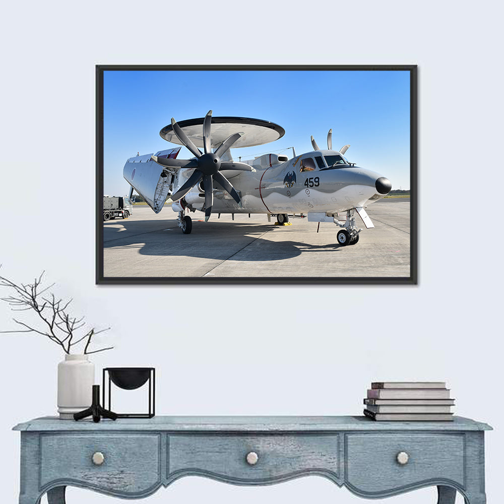 Asdf E-2c Side Profile Wall Art in a room, landscape
