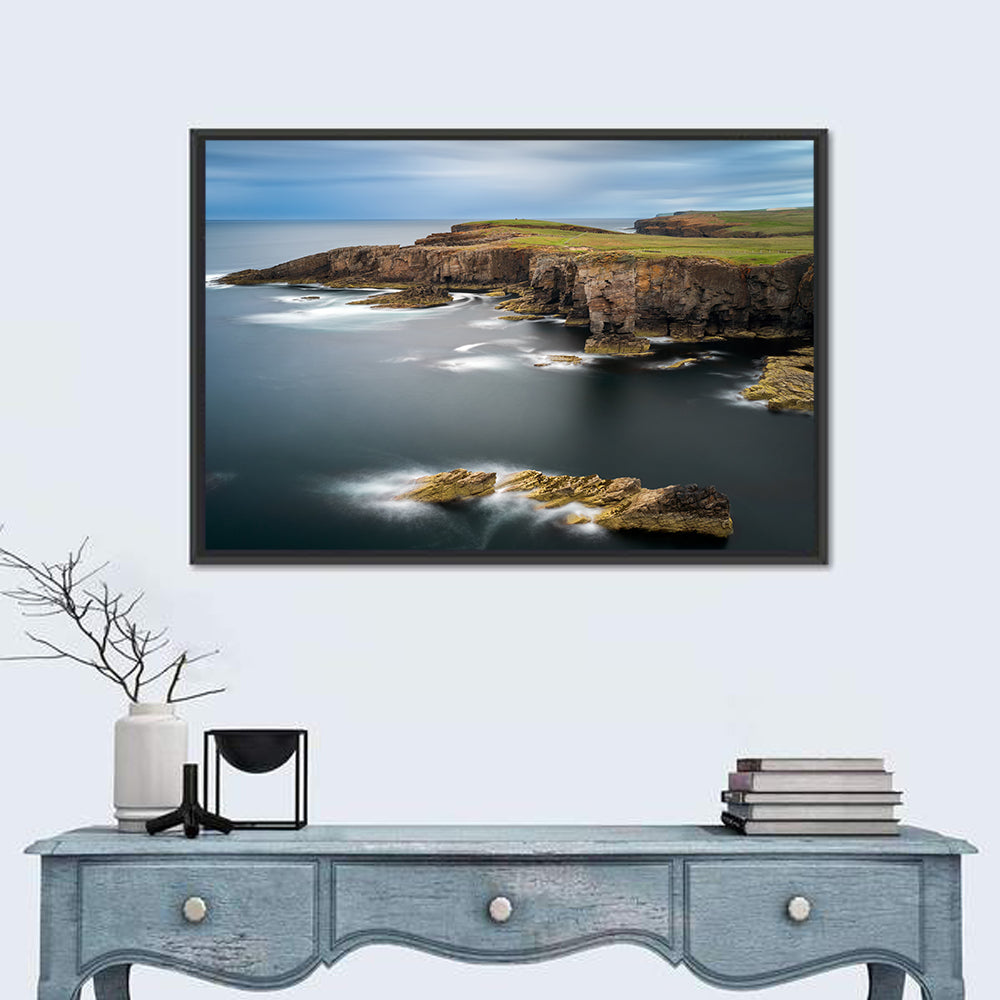 Yesnaby Cliffs, Scotland Wall Art in a room, landscape