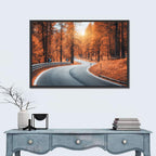 Autumn Road at Sunset Wall Art
