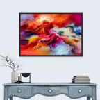Vibrant Swirl Oil Painting Wall Art