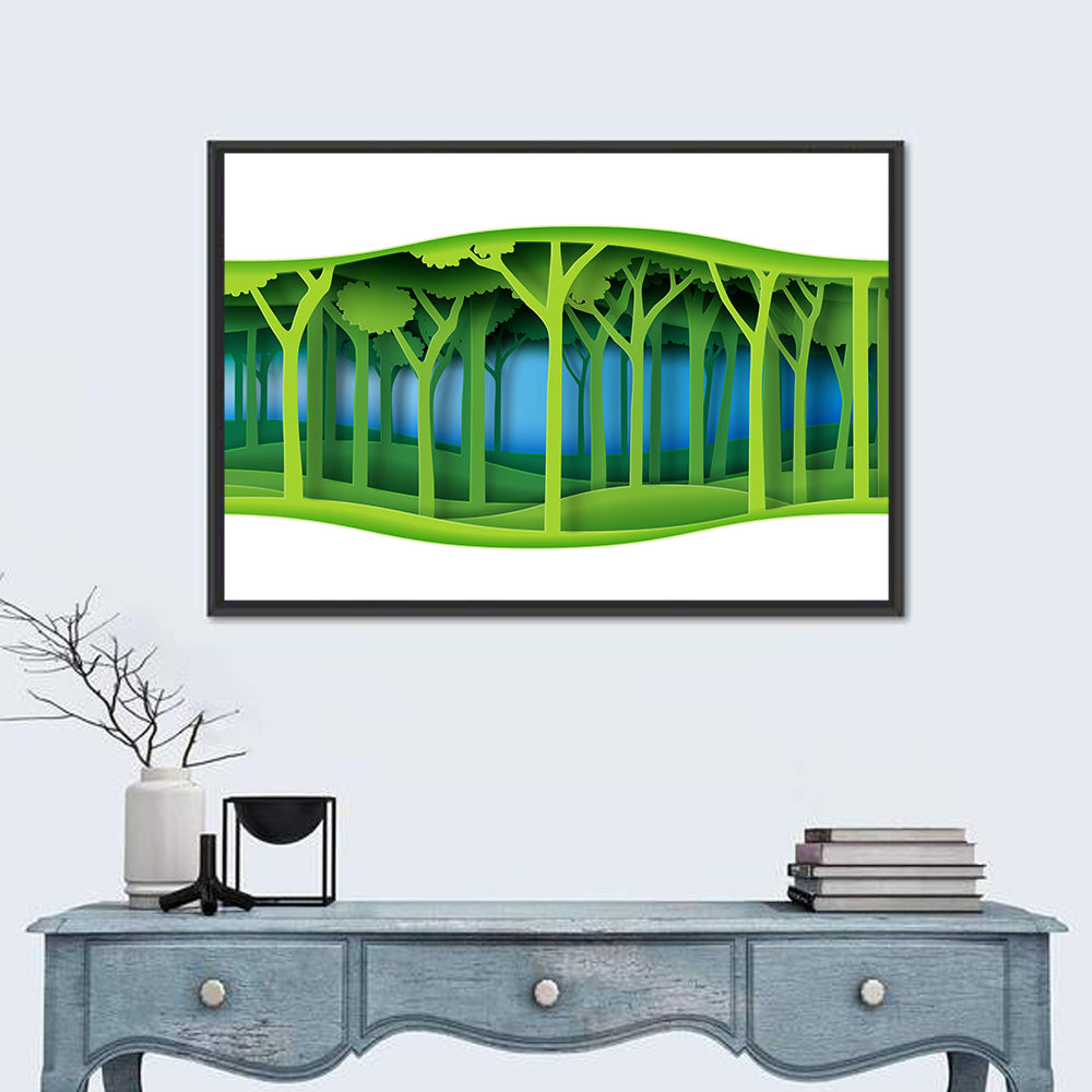 Forest Paper Abstract Wall Art