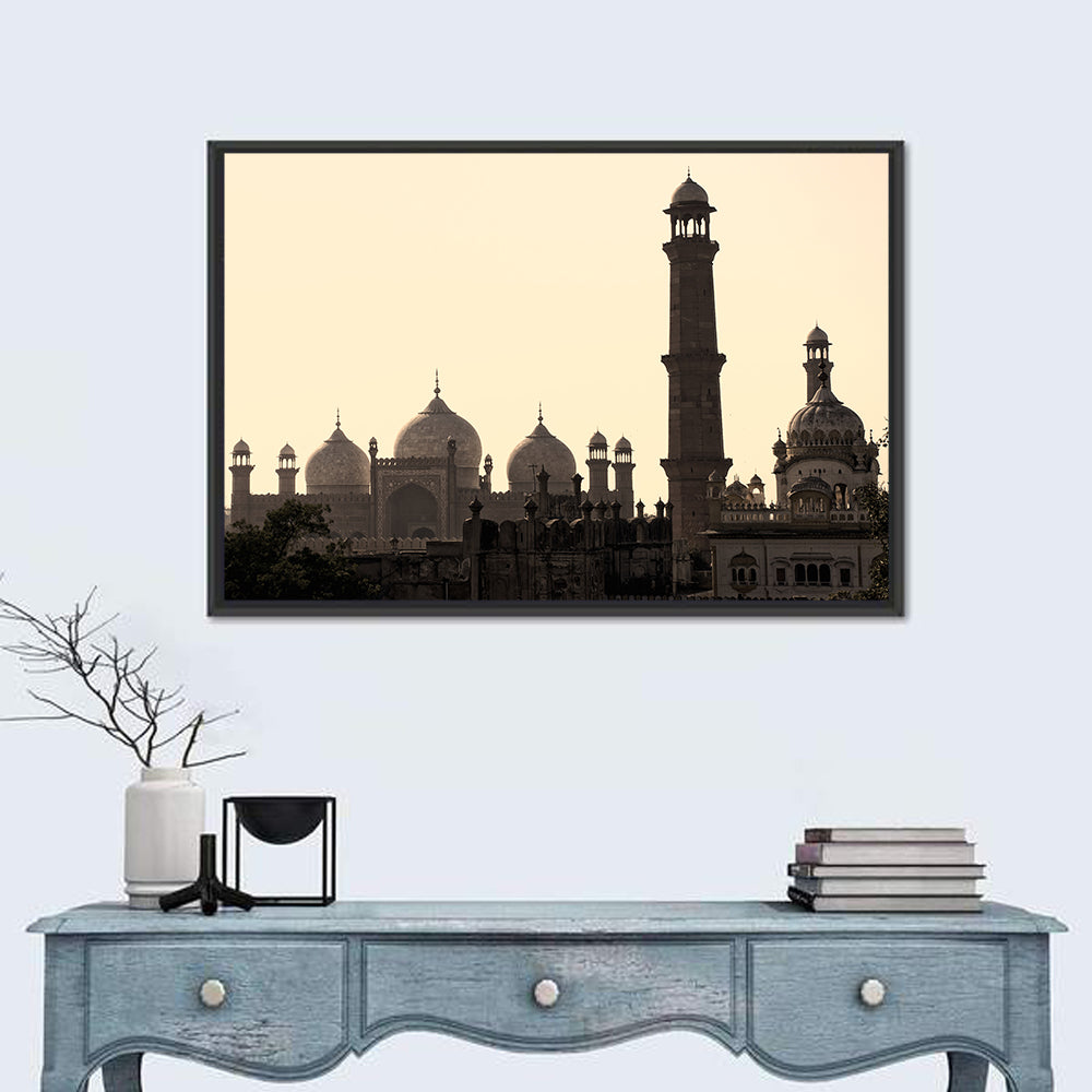 Badshahi Mosque Silhouette Wall Art