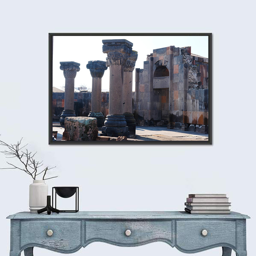 Zvartnos Temple Ruins, Yerevan Wall Art in a room, landscape