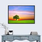 Lone Tree at Sunset Wall Art